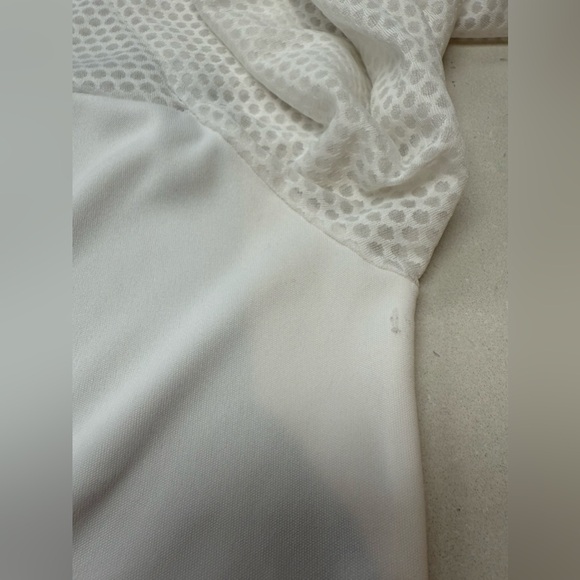 NIKE White Dri Fit Hooded Layering Top - Picture 7 of 8